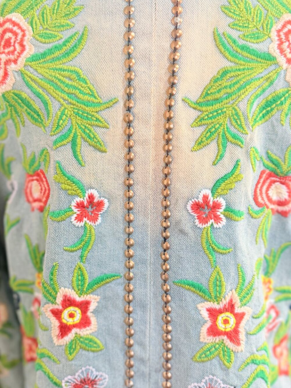 Aratta Embroidered Denim Jacket - Large - Picture 7 of 10